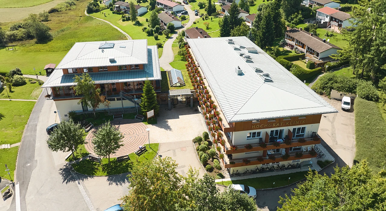 Luftaufnahme der Hochgrat Klinik